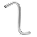 S-shape 8” Chrome Shower Head Arm Extension – Standard Designed 1/2“ Connection Threads - Stainless Steel with 8 Additional Shower Height with this Shower Head Extension Pipe.