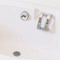 Bathtub and Shower Tub Drain Trim Kit – Includes Tub Strainer, Waste & Overflow Face Plate and Cover & Trip Lever – Durable Finish and Rust Resistant (Nickel) Nick The Fixer