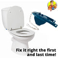 Toto Toilet Flapper Replacement for Toto Power Gravity 3" inch - Ideal for Model THU140S, Includes Stainless Steel Chain and Hook- Nick The Fixer