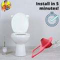 2" Toilet Flapper Replacement for Kohler, Universal for 2 Piece Toilets with Class 5 Technology. Durable Rubber Toilet Seal for Hinge Type Flapper Repair. Includes Steel Chain & Hook. Nick The Fixer